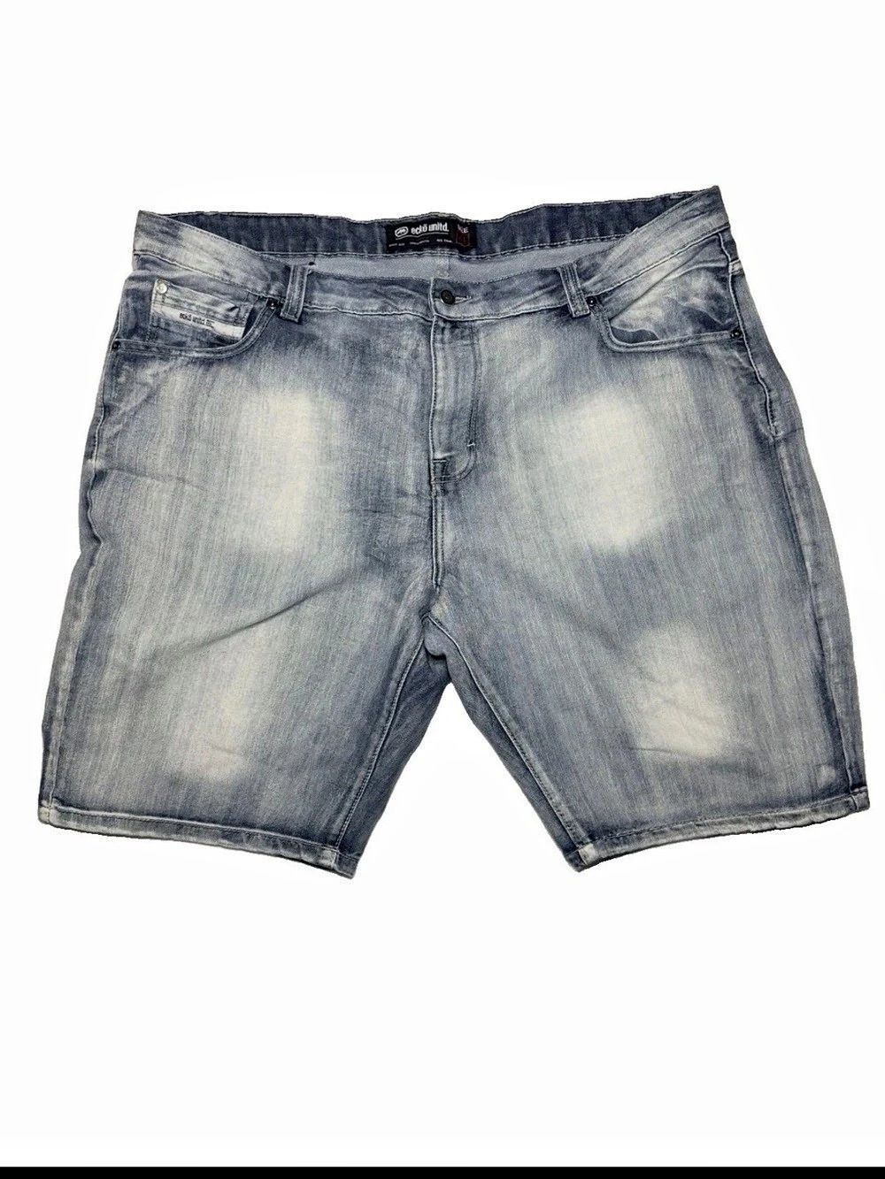Vintage Ecko Unltd Denim Shorts Mens 44 Light Wash Baggy Relaxed Jorts Y2K 90s
